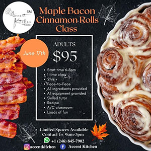 Maple Bacon Cinnamon Rolls
